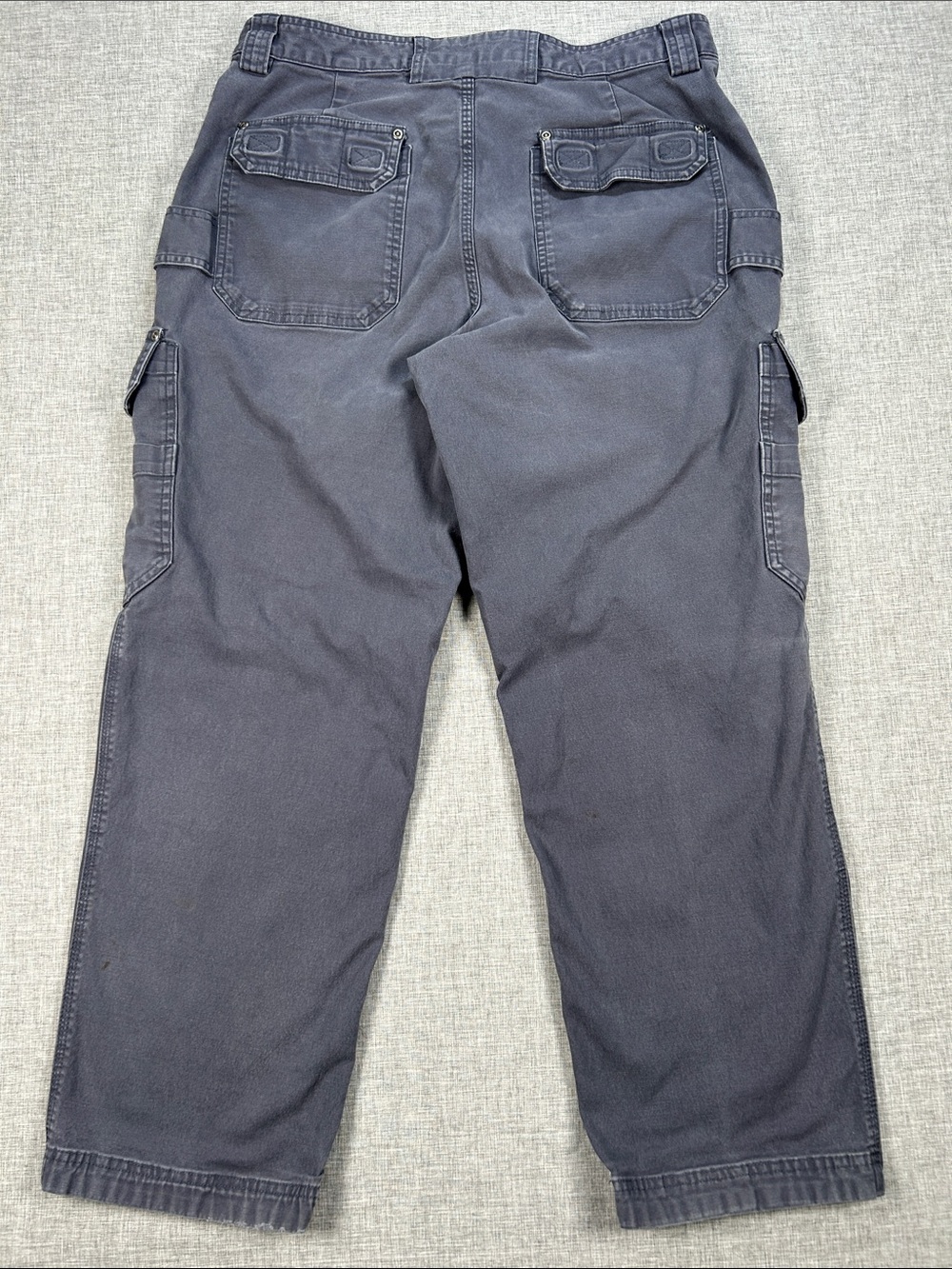 Duluth Trading Flex Fire Hose Cargo Work Pants Men 36x30 Blue-Gray Utility - Picture 13 of 13